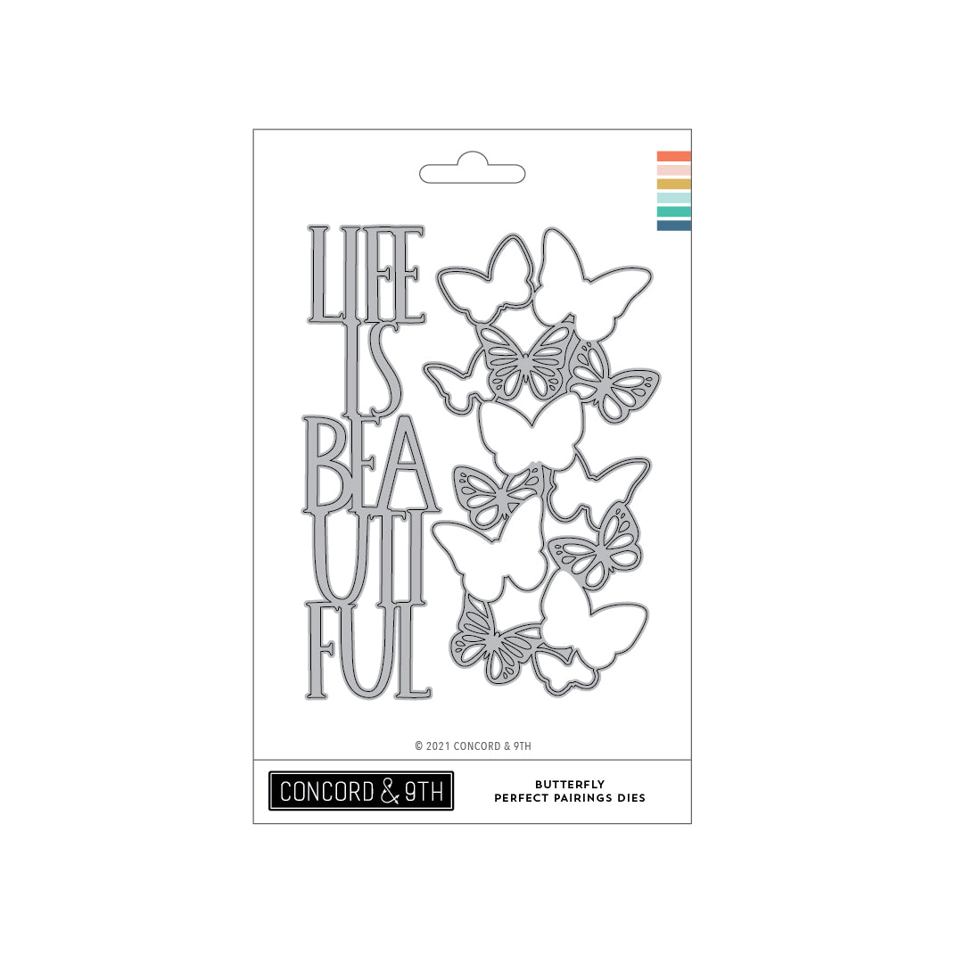 Troqueles de combinación perfecta de mariposas