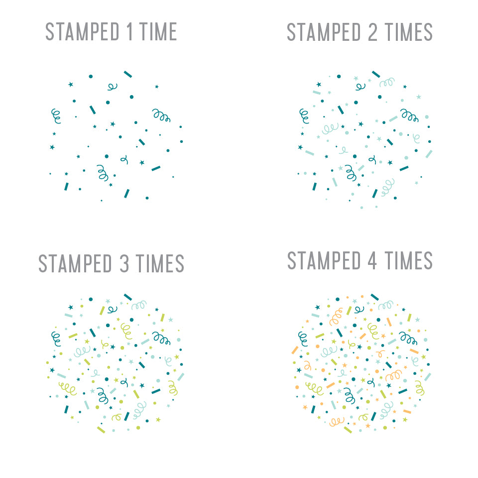 Juego de sellos Confetti Turnabout™