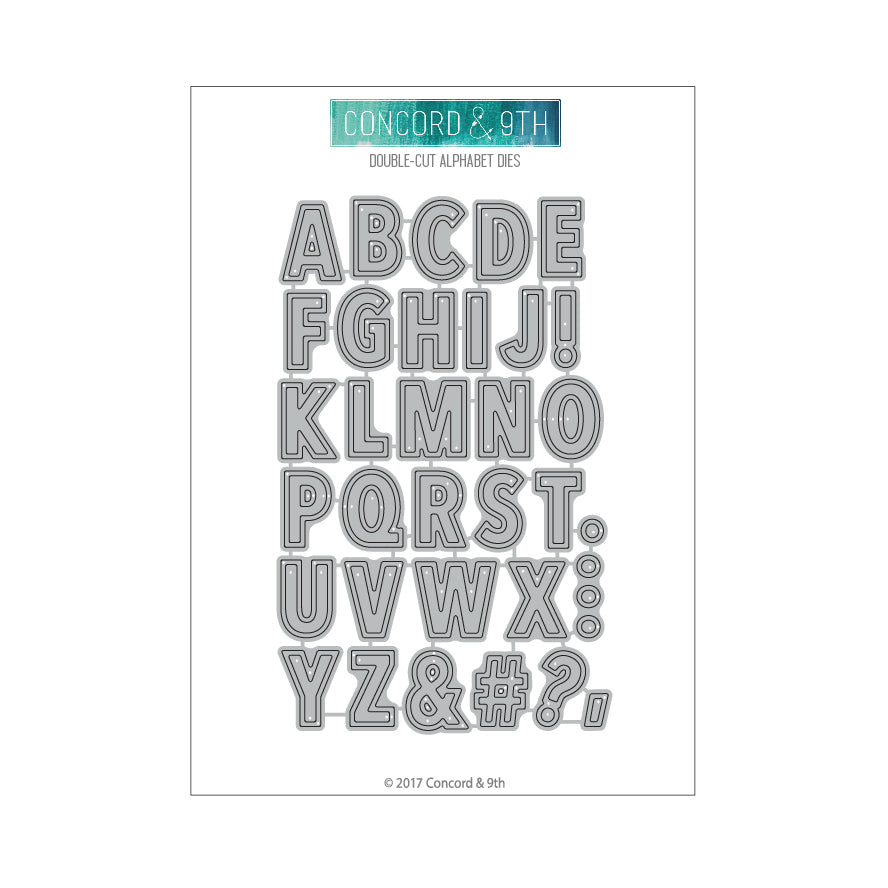 Troqueles de alfabeto de doble corte