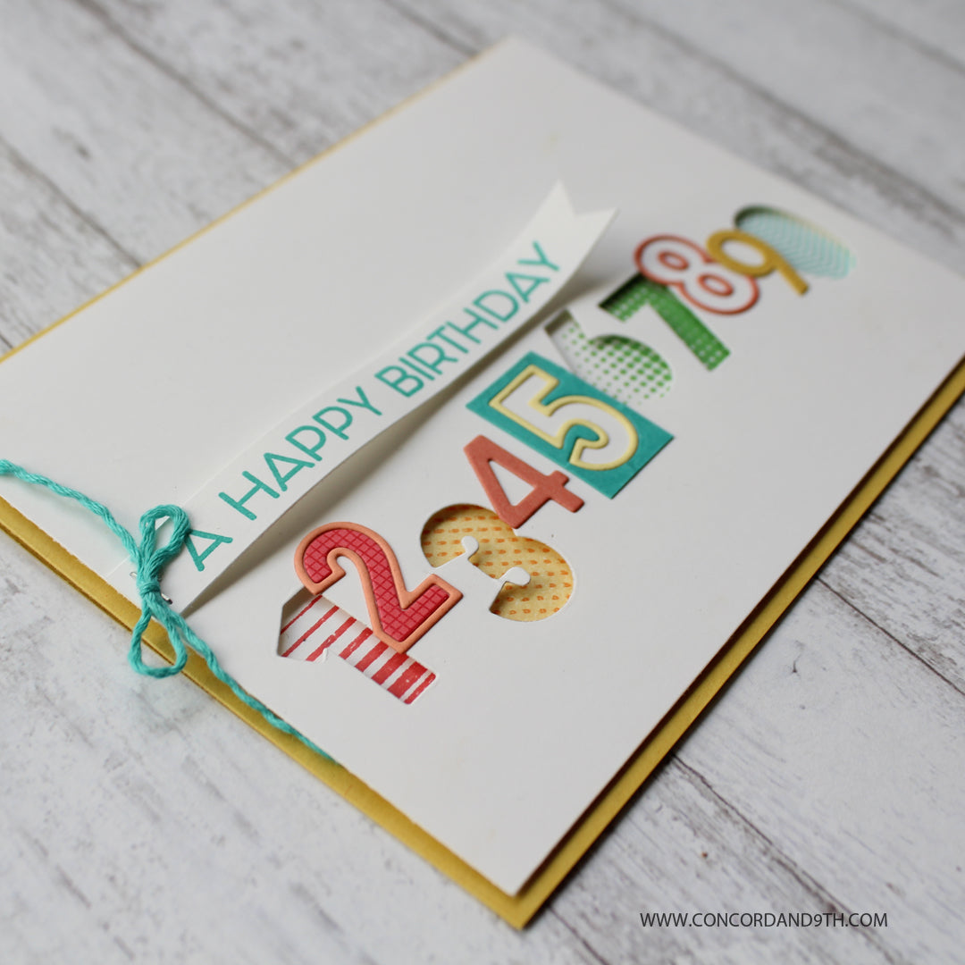 Troqueles de números de doble corte