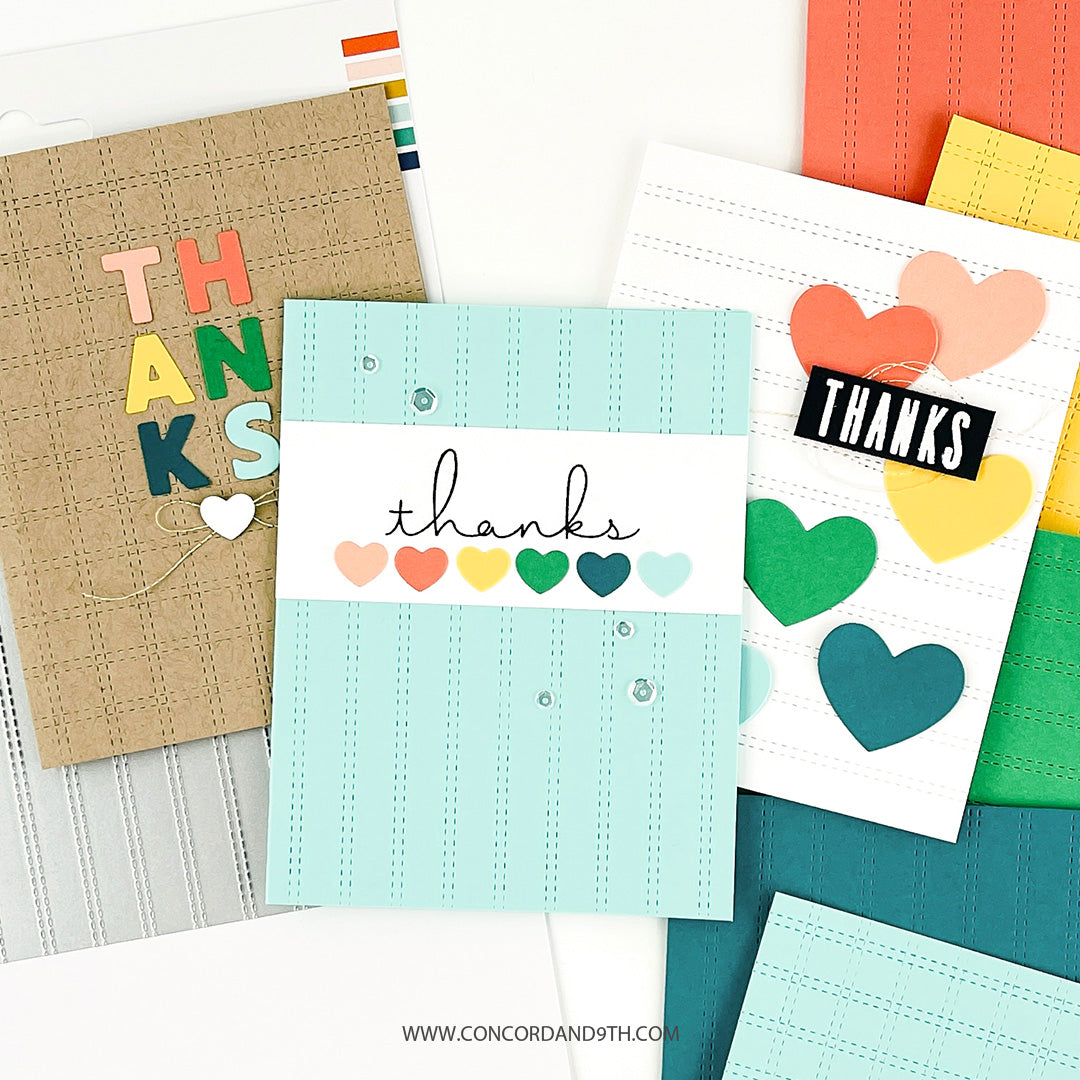 Double Stripe Card Front Die