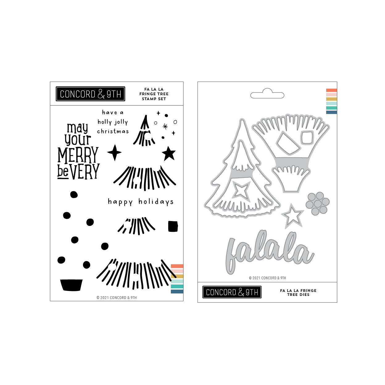 Paquete de árboles con flecos Fa La La