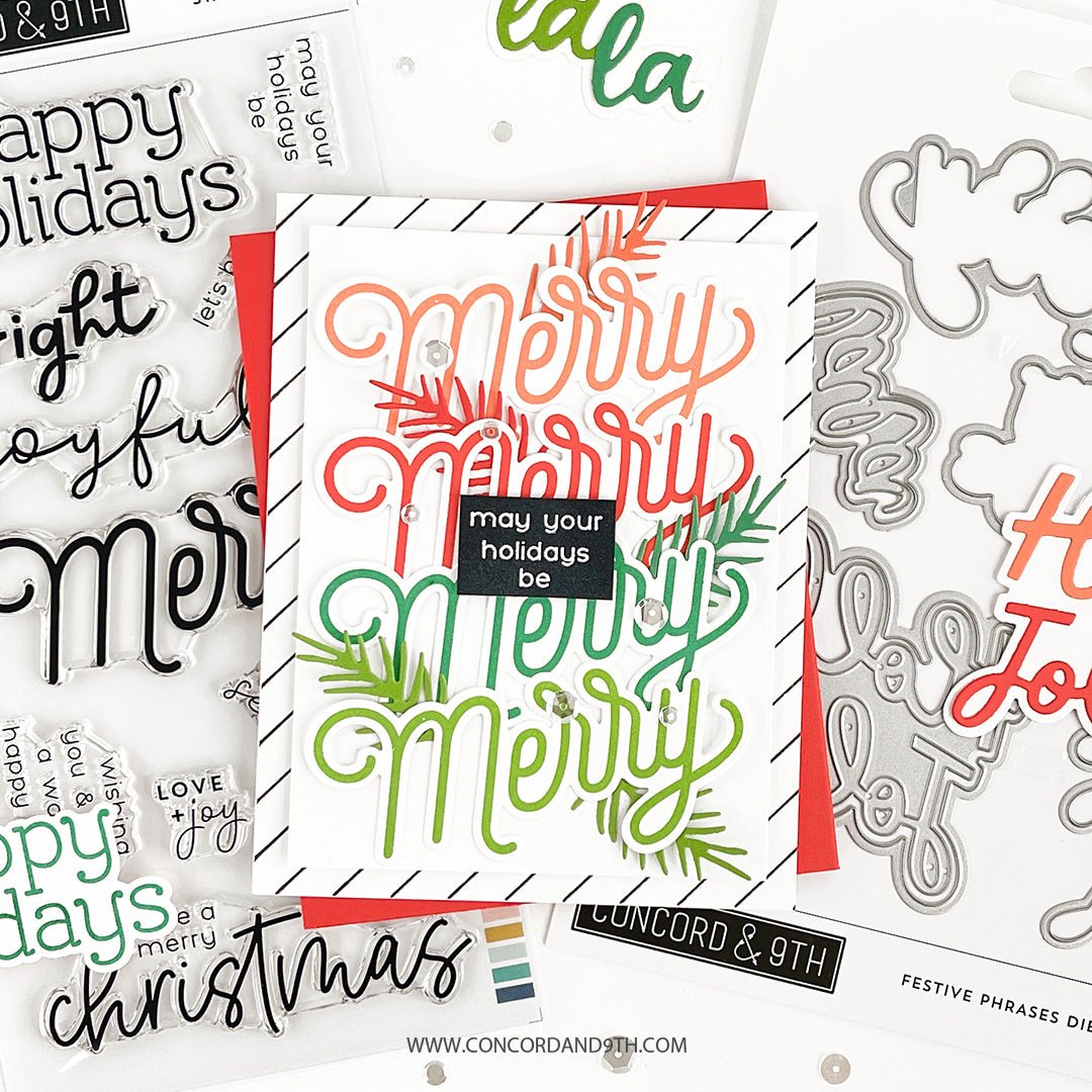 Festive Phrases Stamp Set
