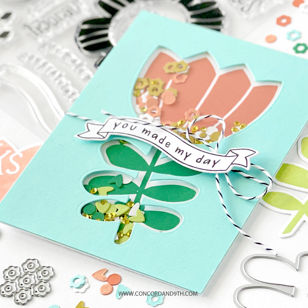 Juego de sellos con formas de flores para hacer cocteleras