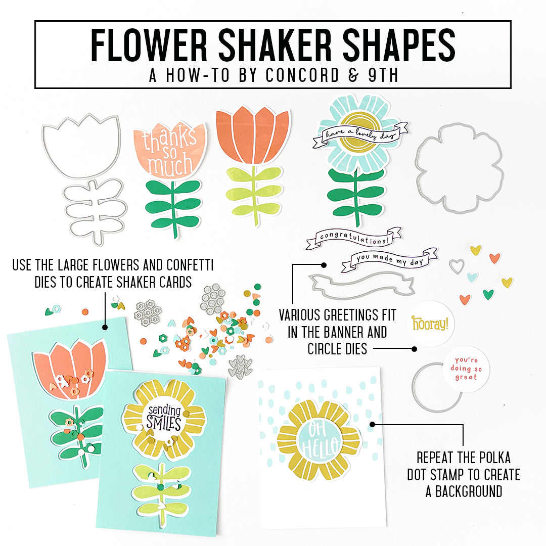 Flower Shaker Shapes Bundle
