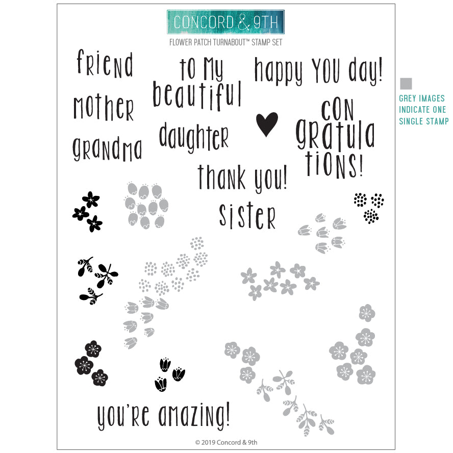 Flower Patch Turnabout™ Stamp Set WHOLESALE