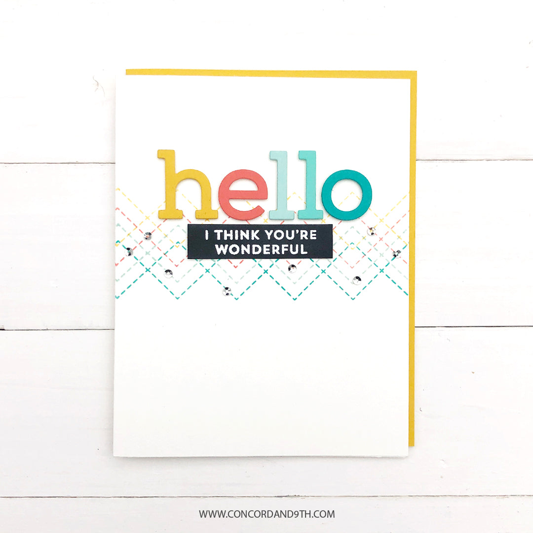 Juego de sellos con fondo de cuadros vichy