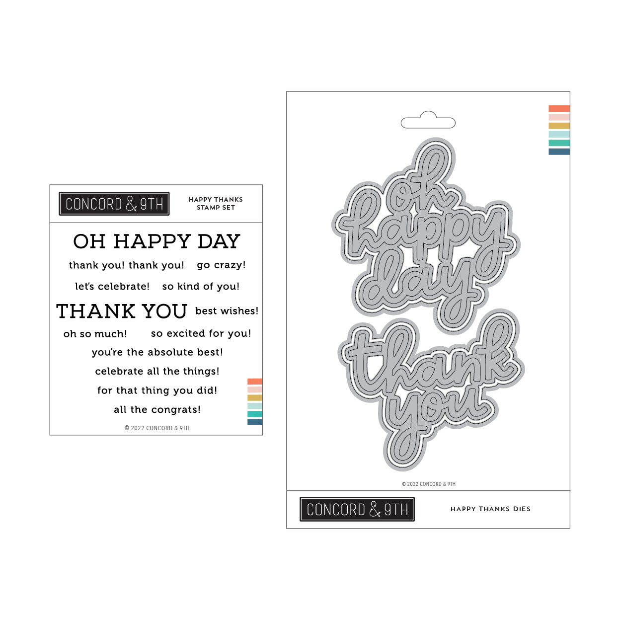 Paquete de agradecimiento feliz