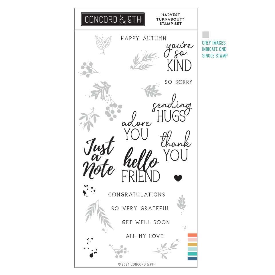 Juego de sellos Harvest Wreath Turnabout™