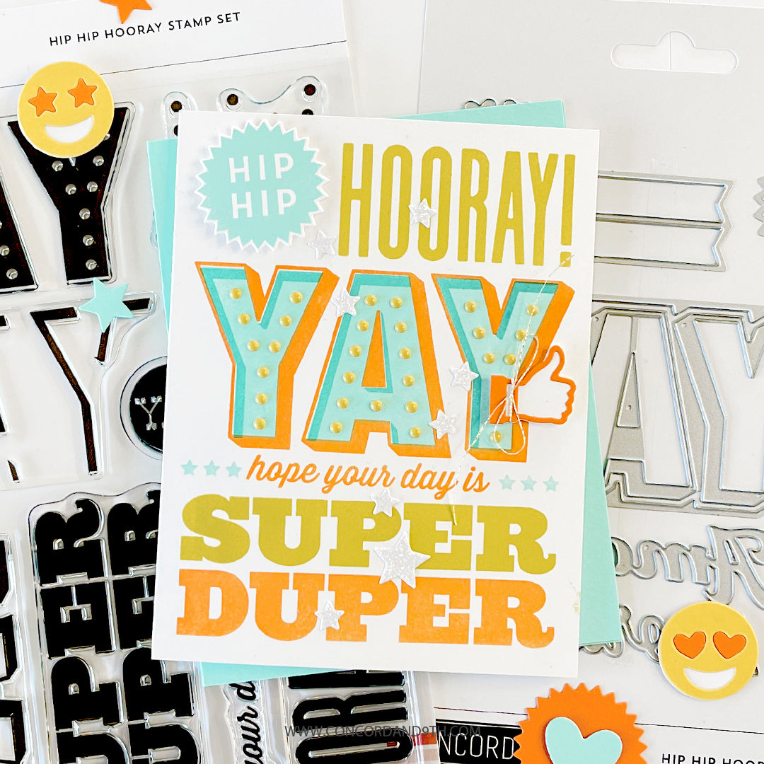 Juego de sellos Hip Hip Hooray