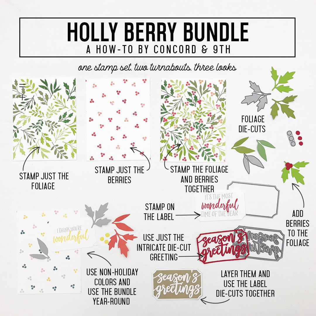 Holly Berry Turnabout™ Stamp Set