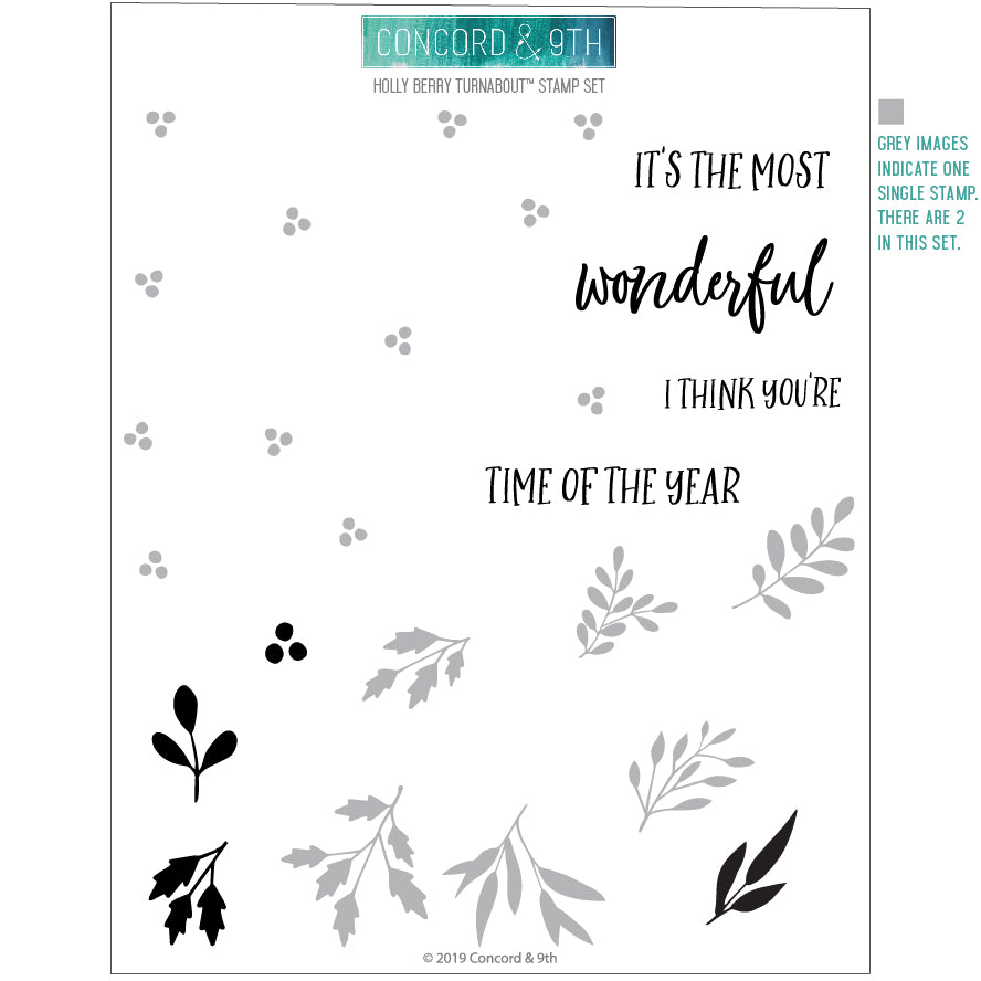 Juego de sellos Holly Berry Turnabout™