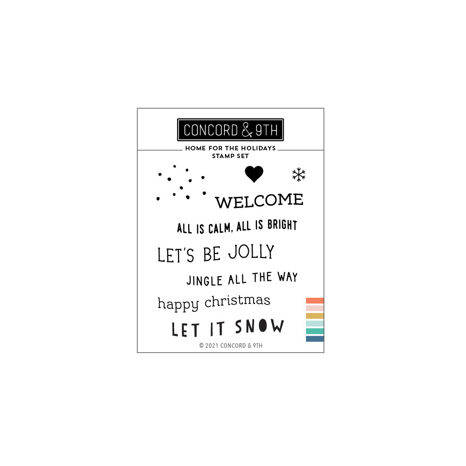 Juego de sellos Stacks Home for the Holidays