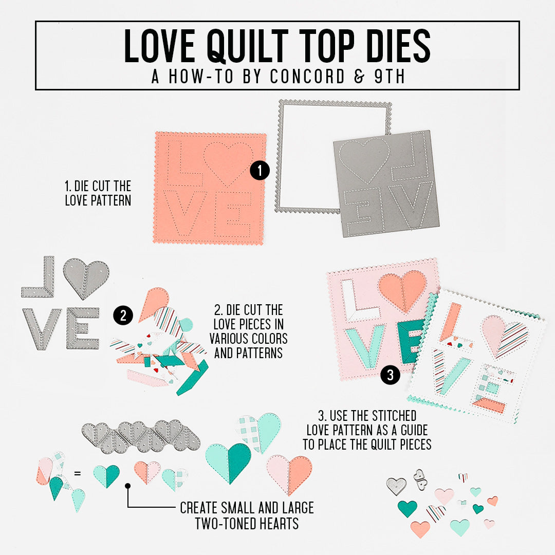 Love Quilt Top Dies