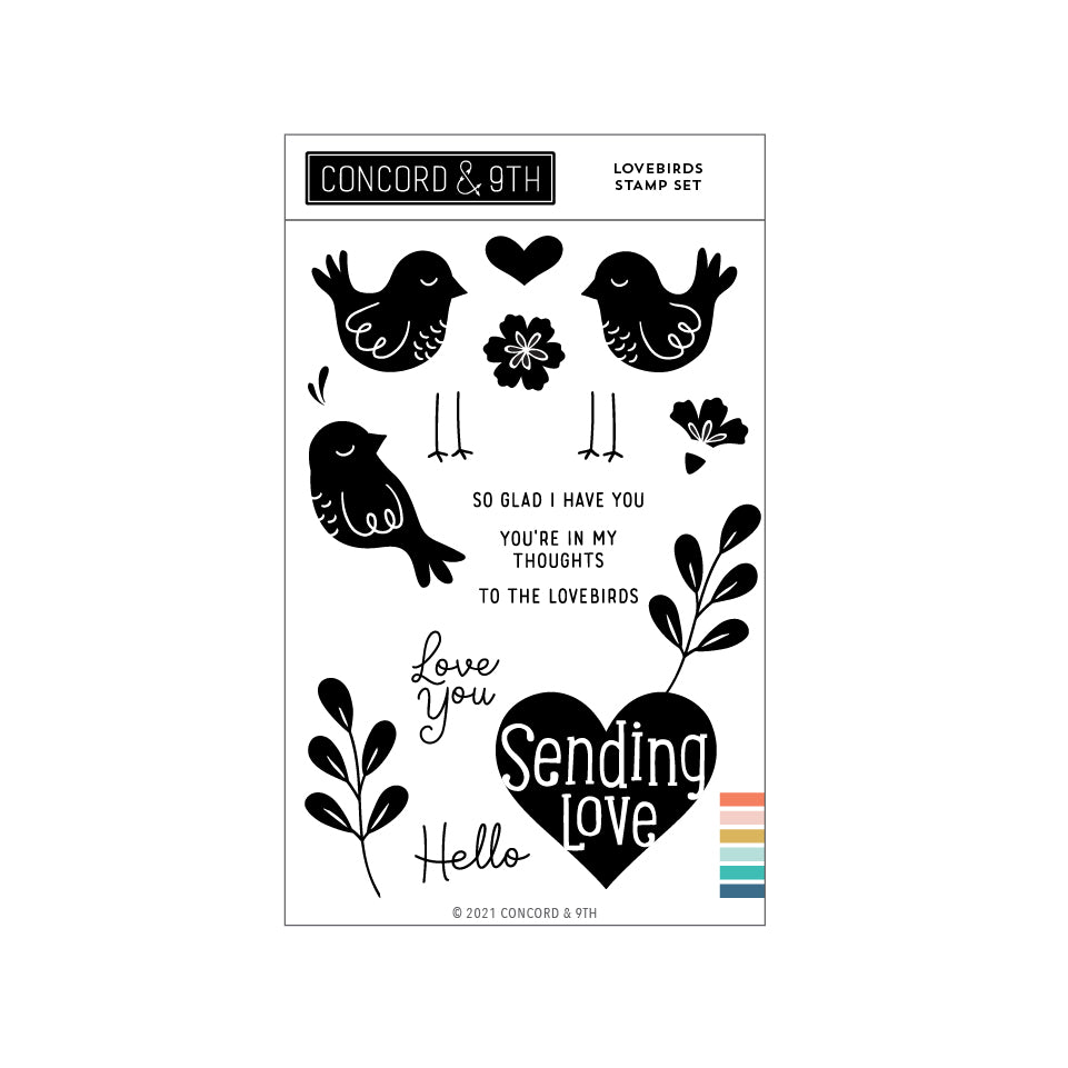 Lovebirds Stamp Set