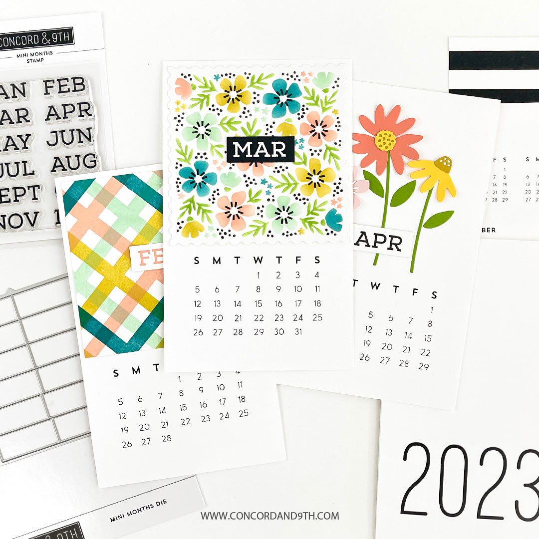 Juego de sellos Mini Months