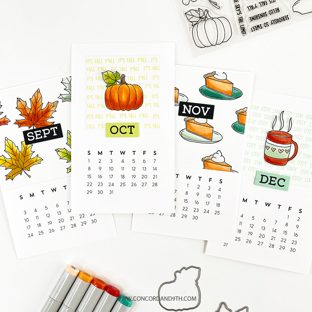 Juego de sellos Mini Months