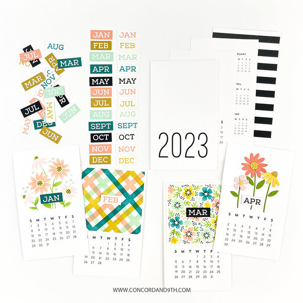 Last Chance: 2024 Calendar Stamp Set - Concord & 9th