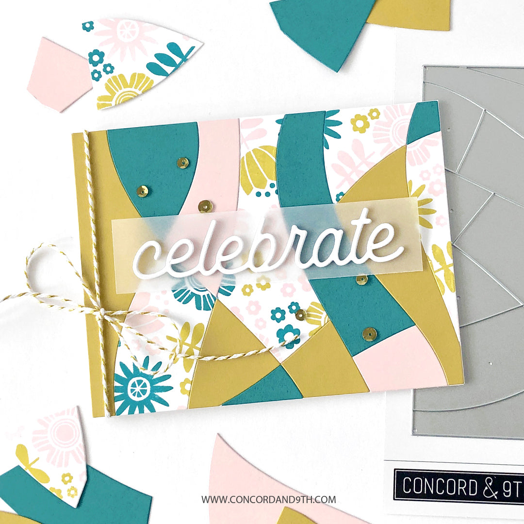 Modern Mosaic Card Front Die