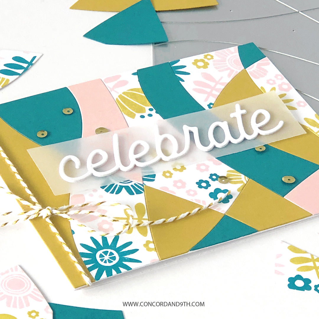 Modern Mosaic Card Front Die