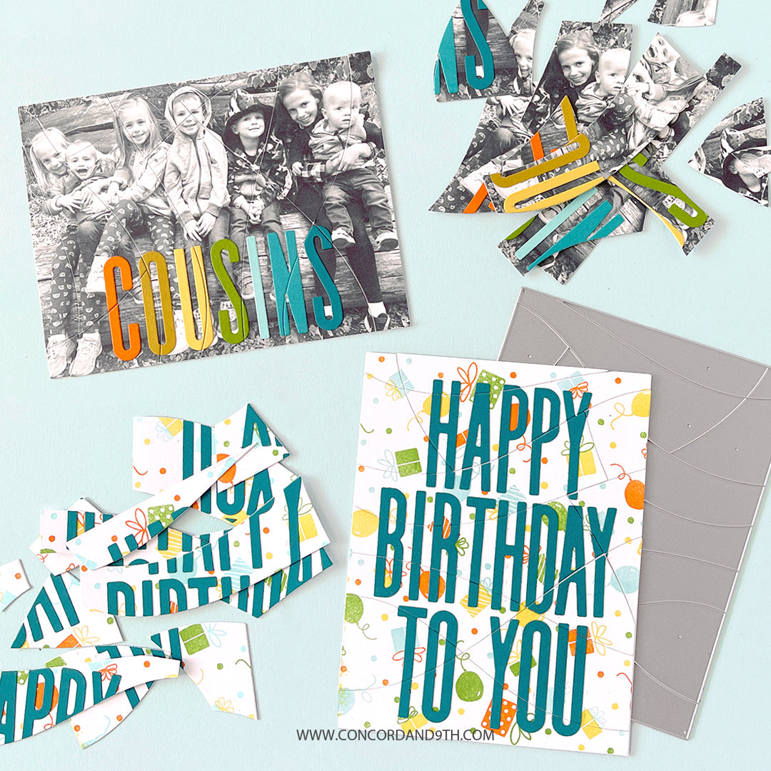 Modern Mosaic Card Front Die