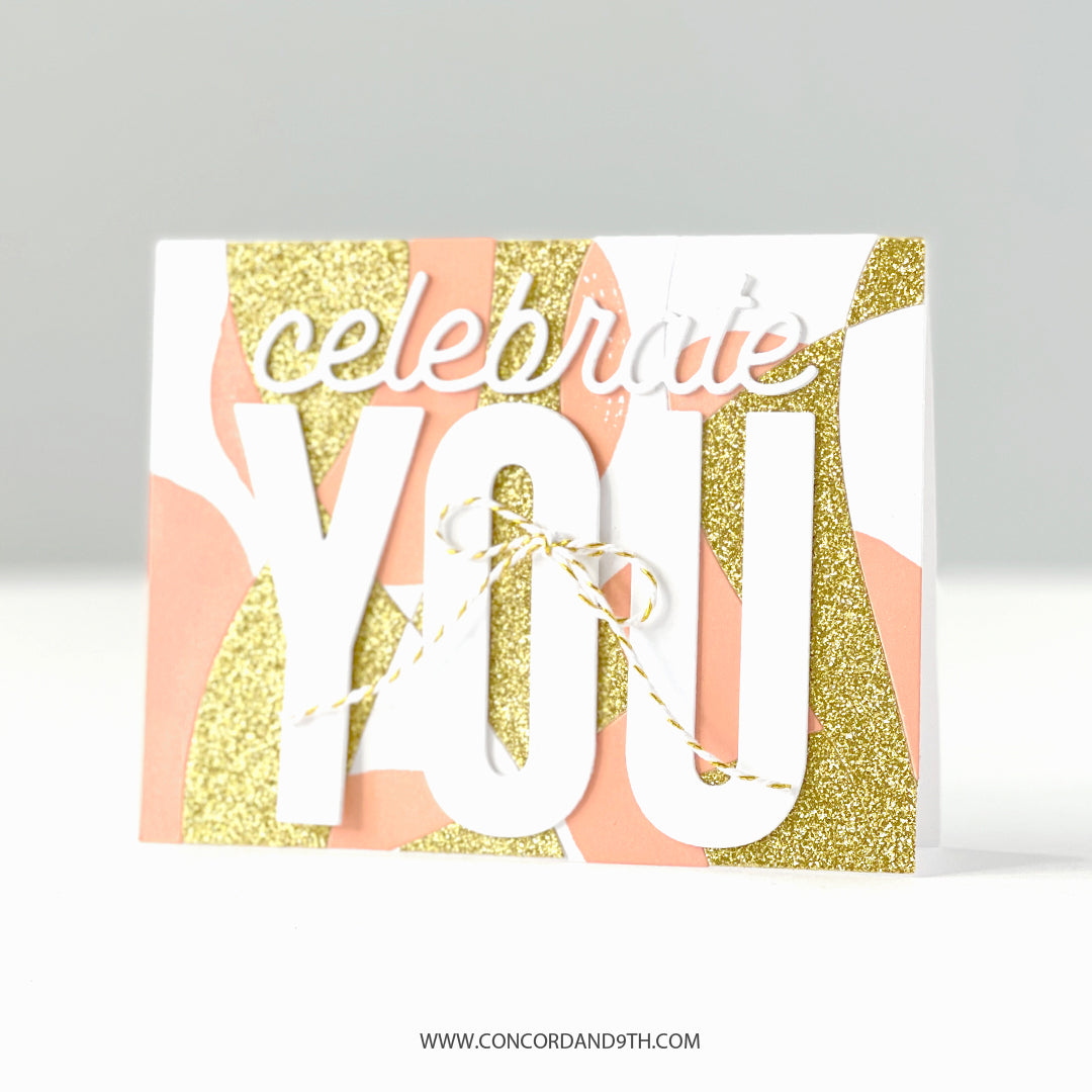 Modern Mosaic Card Front Die