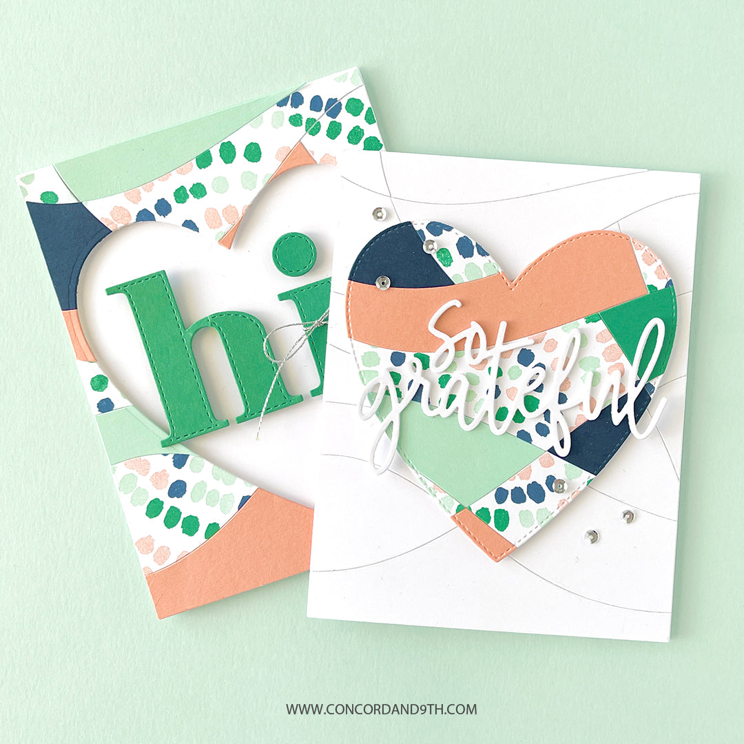 Modern Mosaic Card Front Die