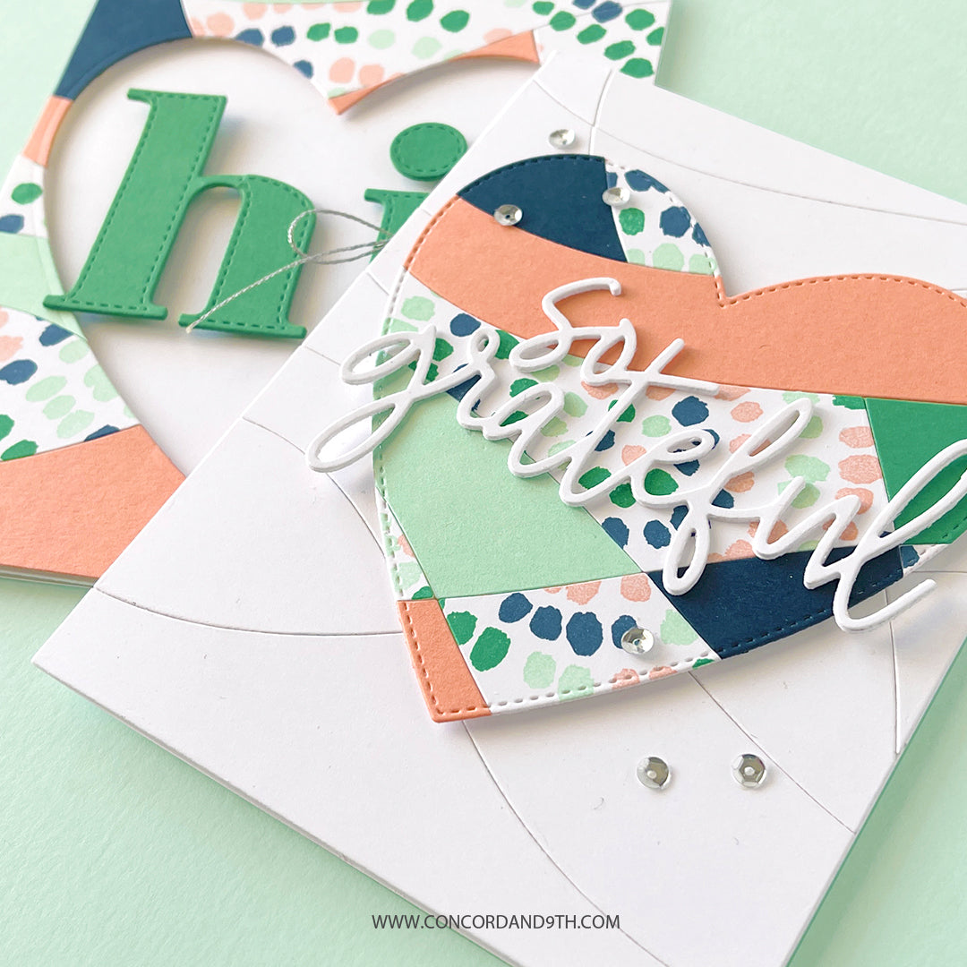 Modern Mosaic Card Front Die