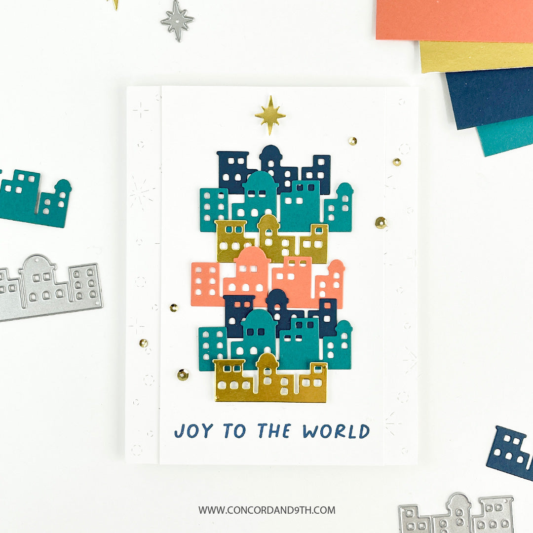 Snowfall Card Front Die