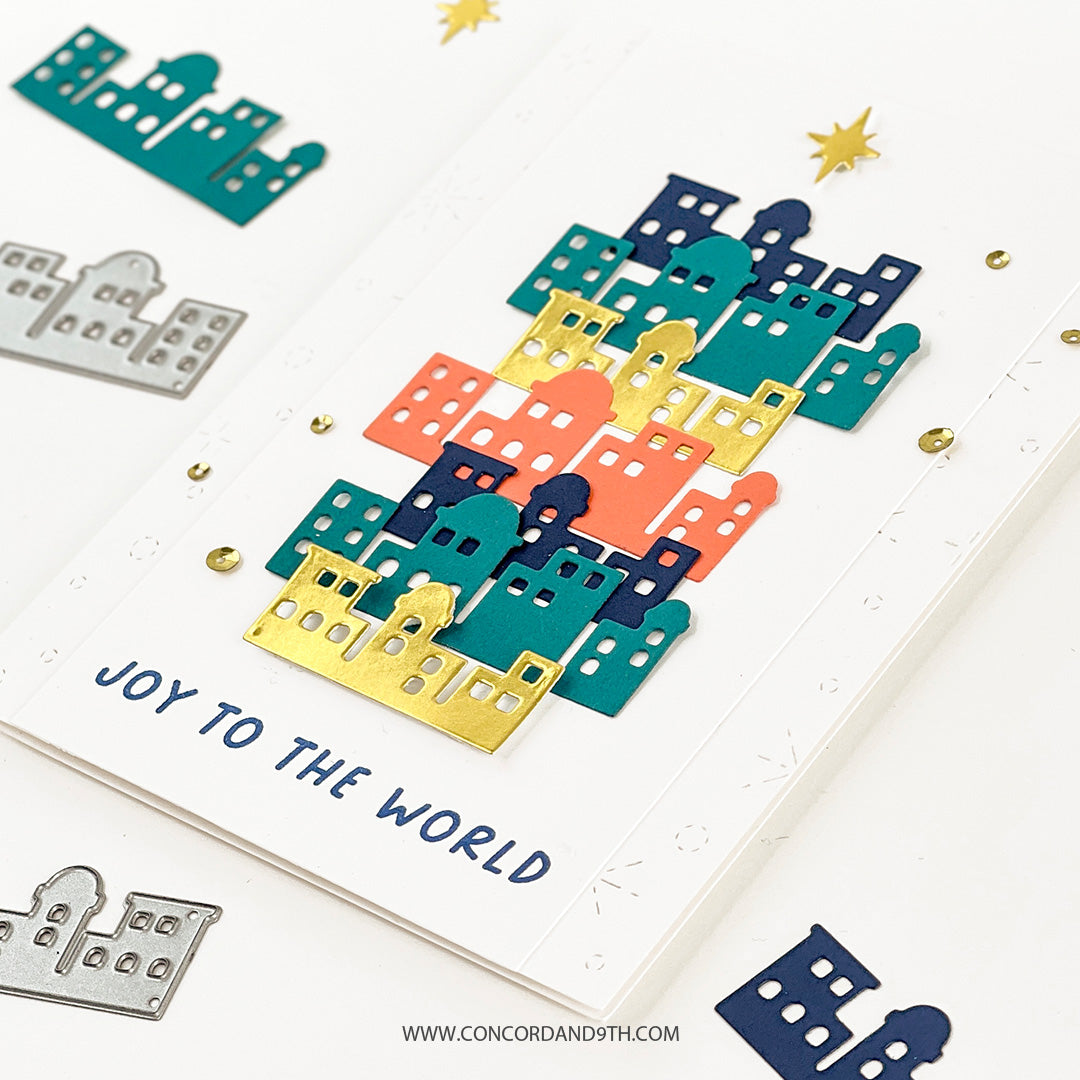 Snowfall Card Front Die