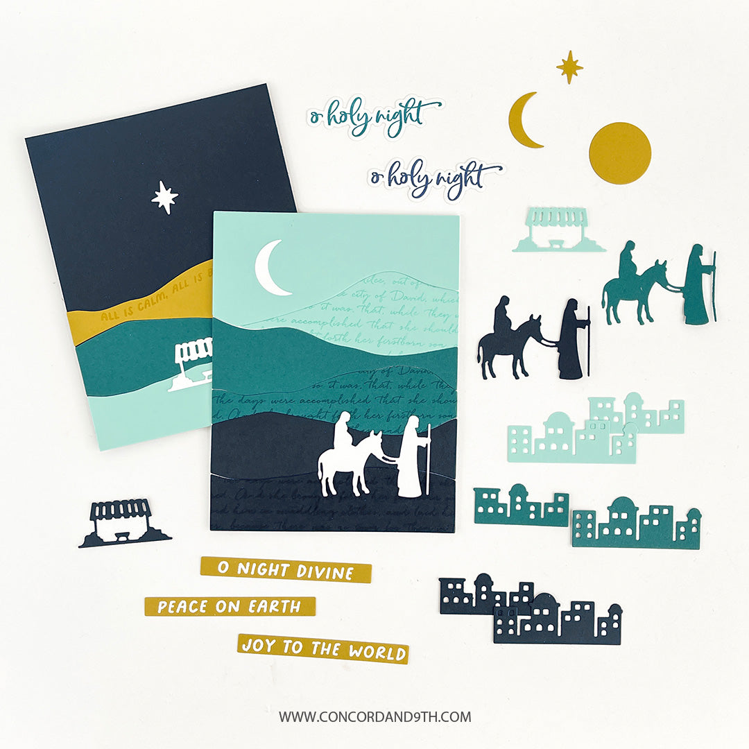 Juego de sellos Oh Noche Divina