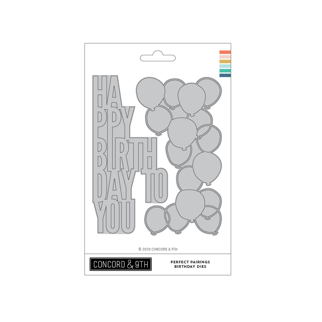 Troqueles de emparejamientos perfectos para cumpleaños