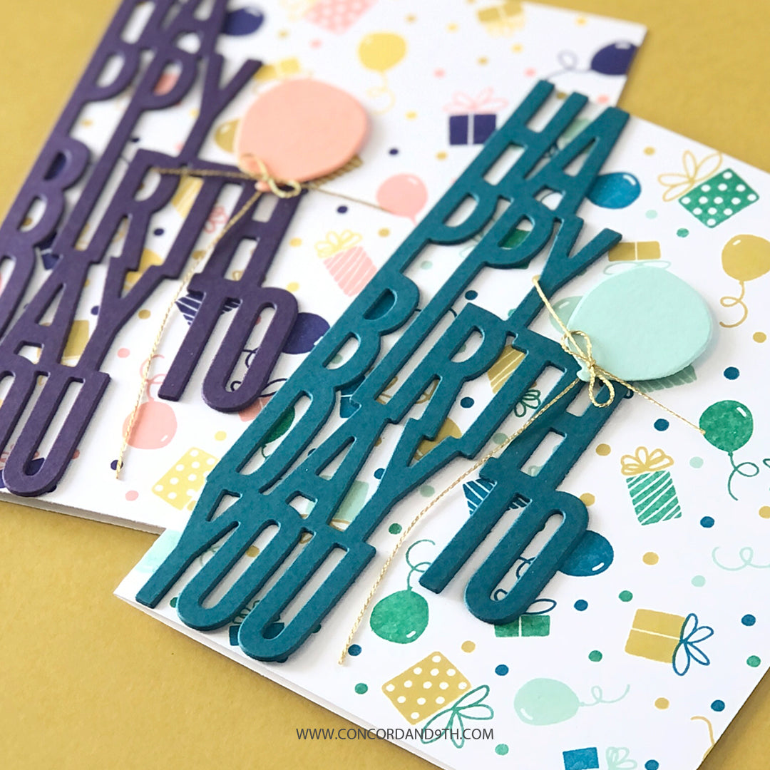 Birthday Perfect Pairings Dies