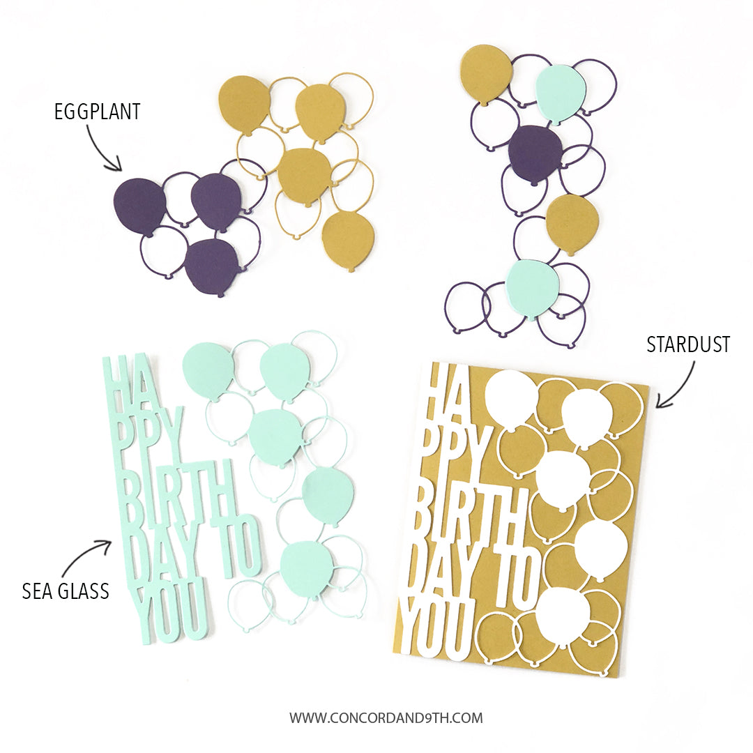 Troqueles de emparejamientos perfectos para cumpleaños