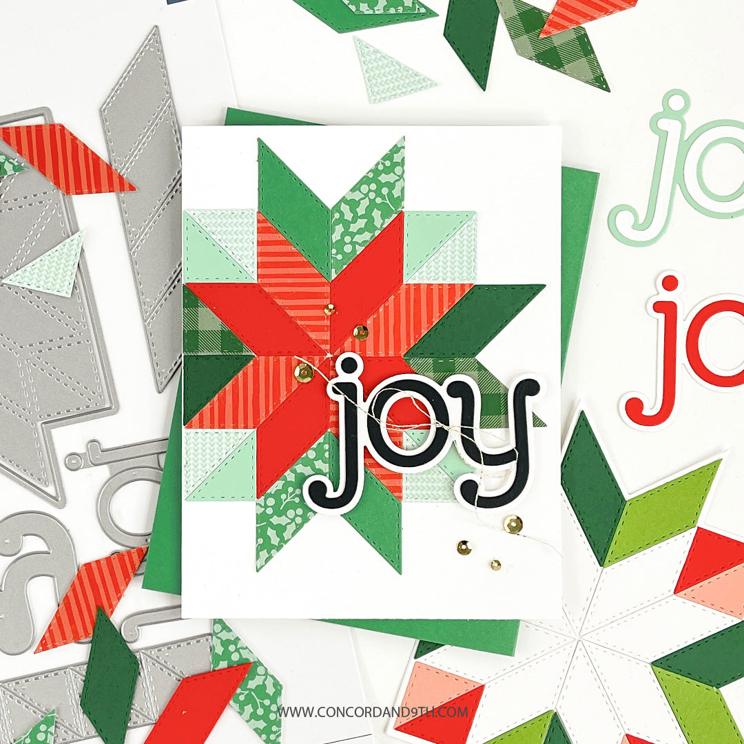 Troqueles para la parte superior de la colcha con flores de Pascua