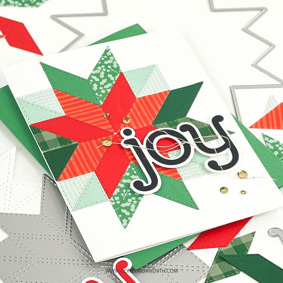 Troqueles para la parte superior de la colcha con flores de Pascua