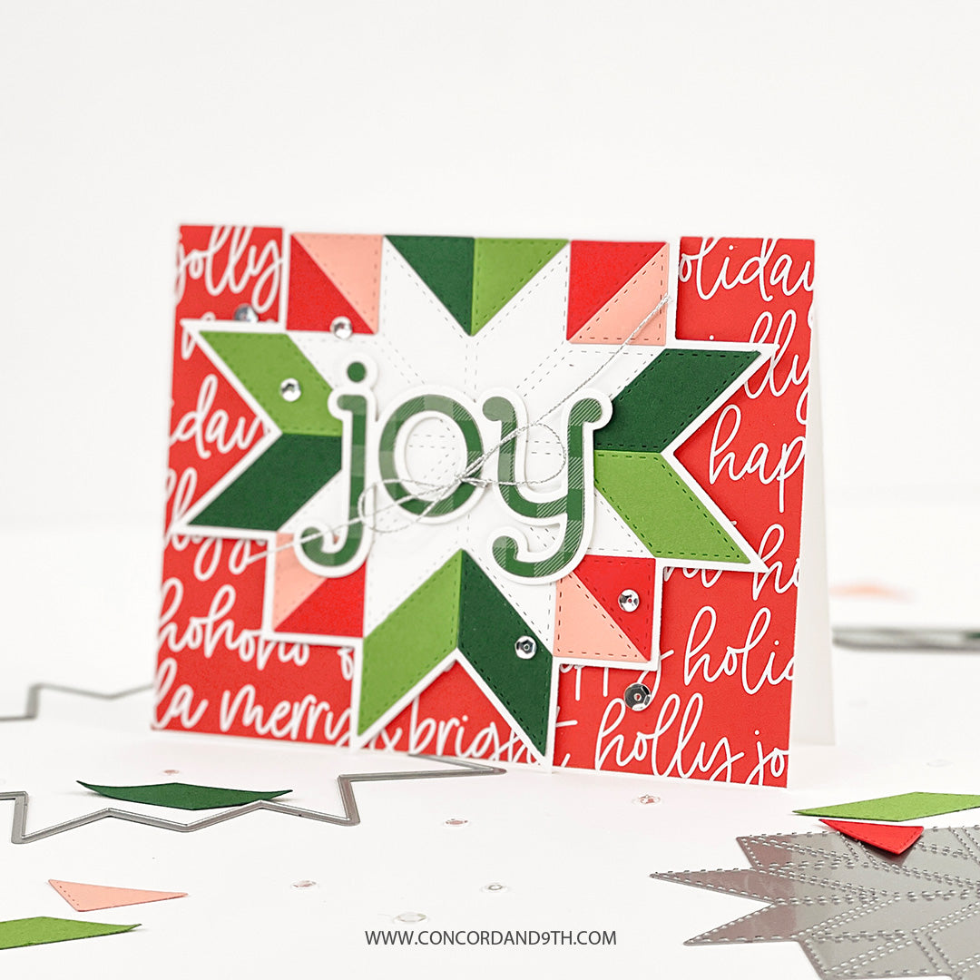 Troqueles para la parte superior de la colcha con flores de Pascua