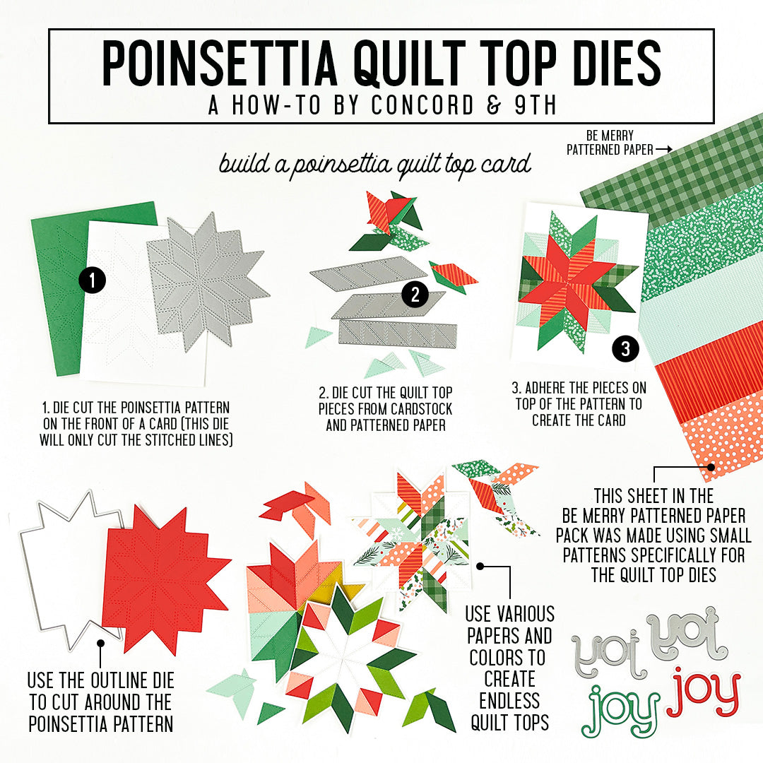 Poinsettia Quilt Top Dies