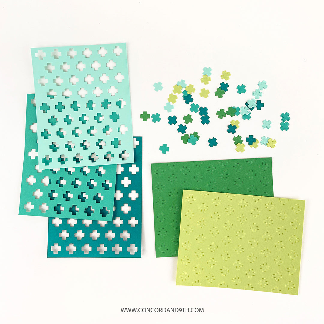 Troquel de frente de tarjeta con costura positiva