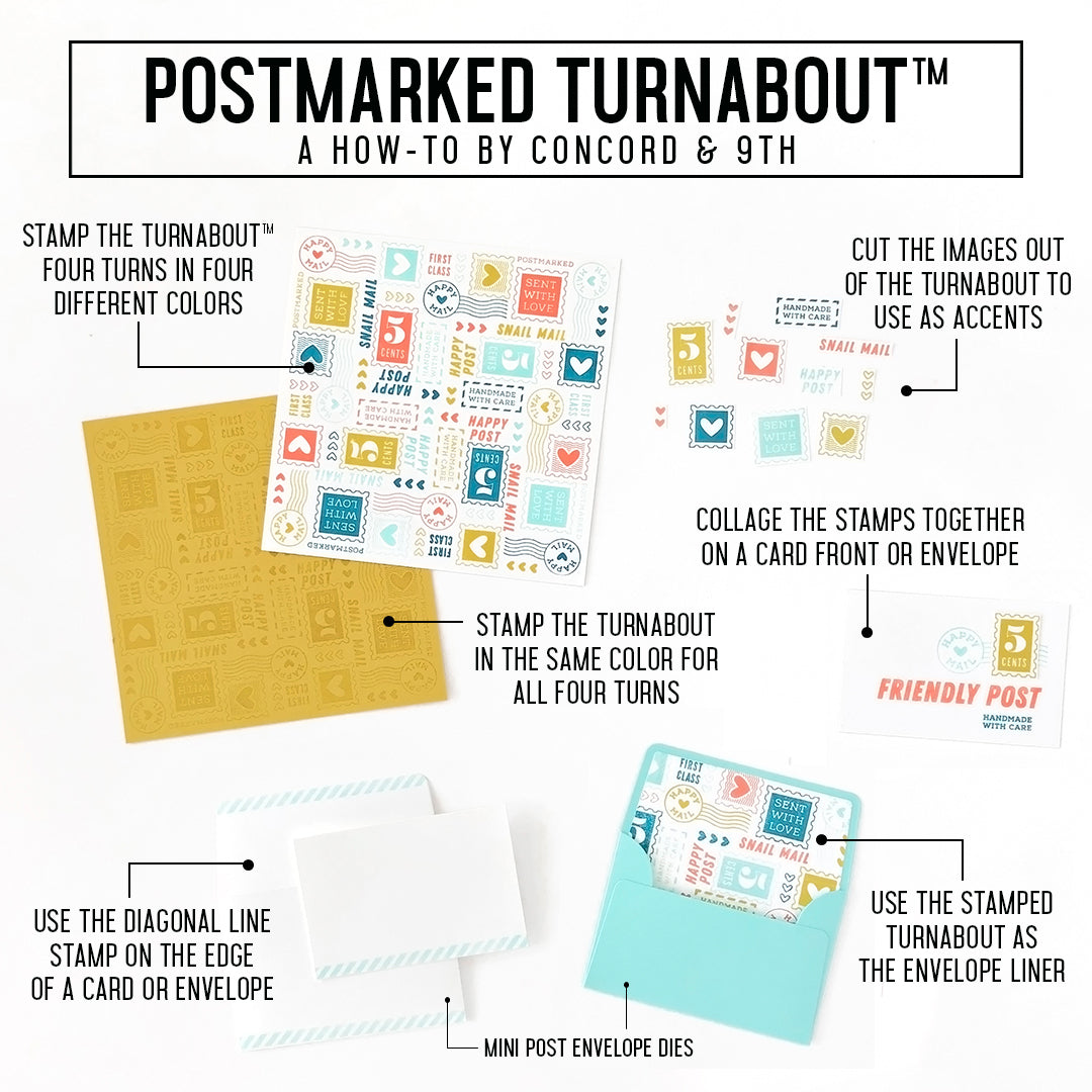 Postmarked Turnabout™ Stamp Set