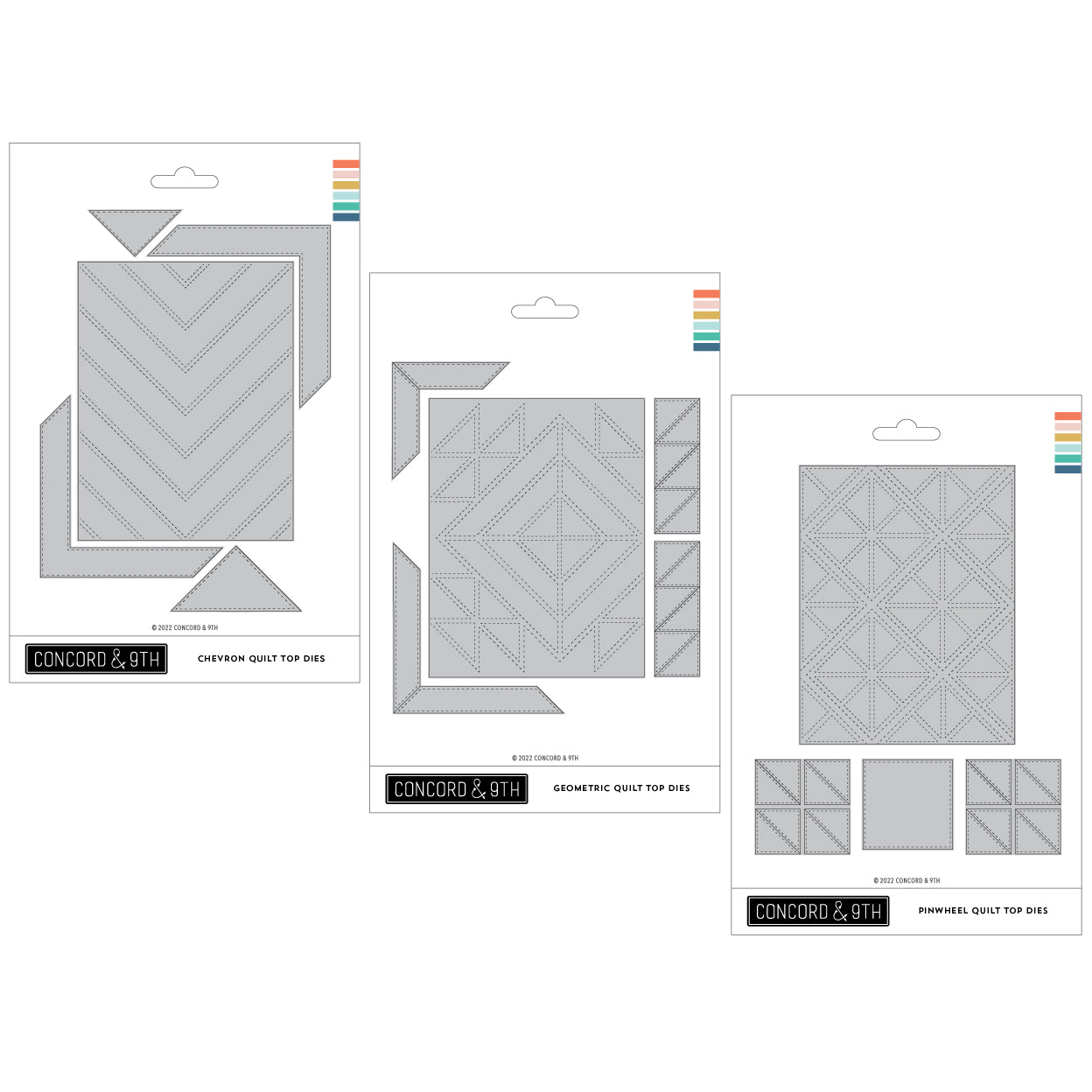 Paquete de troqueles para la parte superior de la colcha