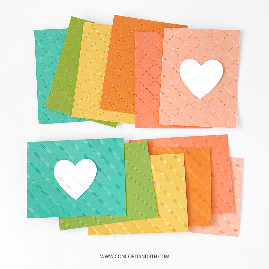 Stitched Stripe Card Front Die