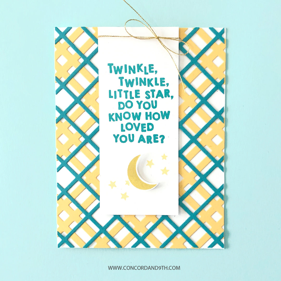 Troquel fino para frente de tarjeta a cuadros