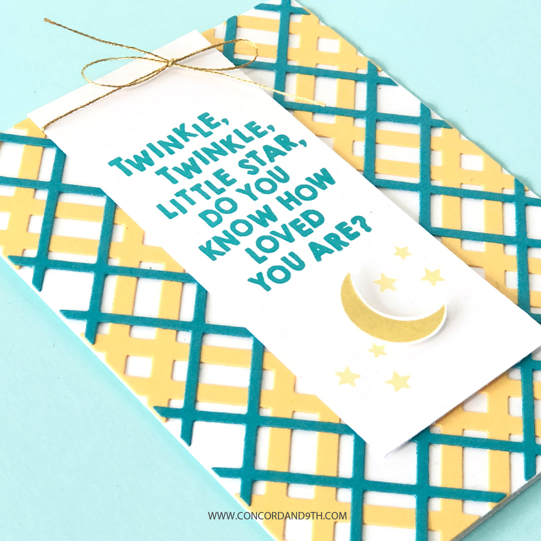 Troquel fino para frente de tarjeta a cuadros