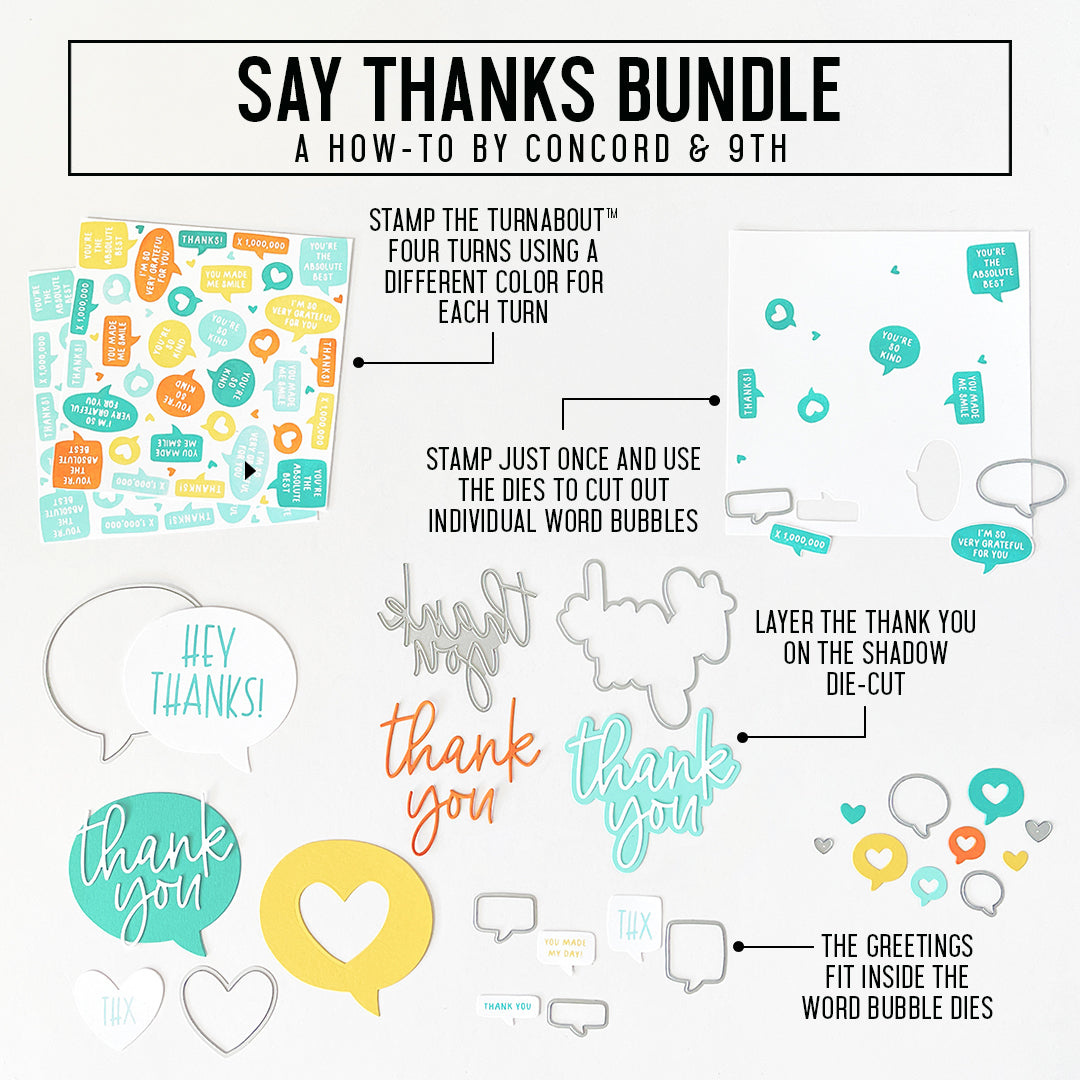 Say Thanks Turnabout™ Stamp Set