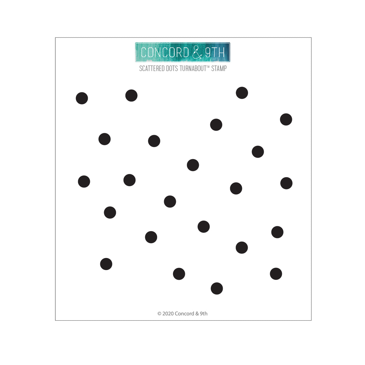 Scattered Dots Turnabout™ Stamp