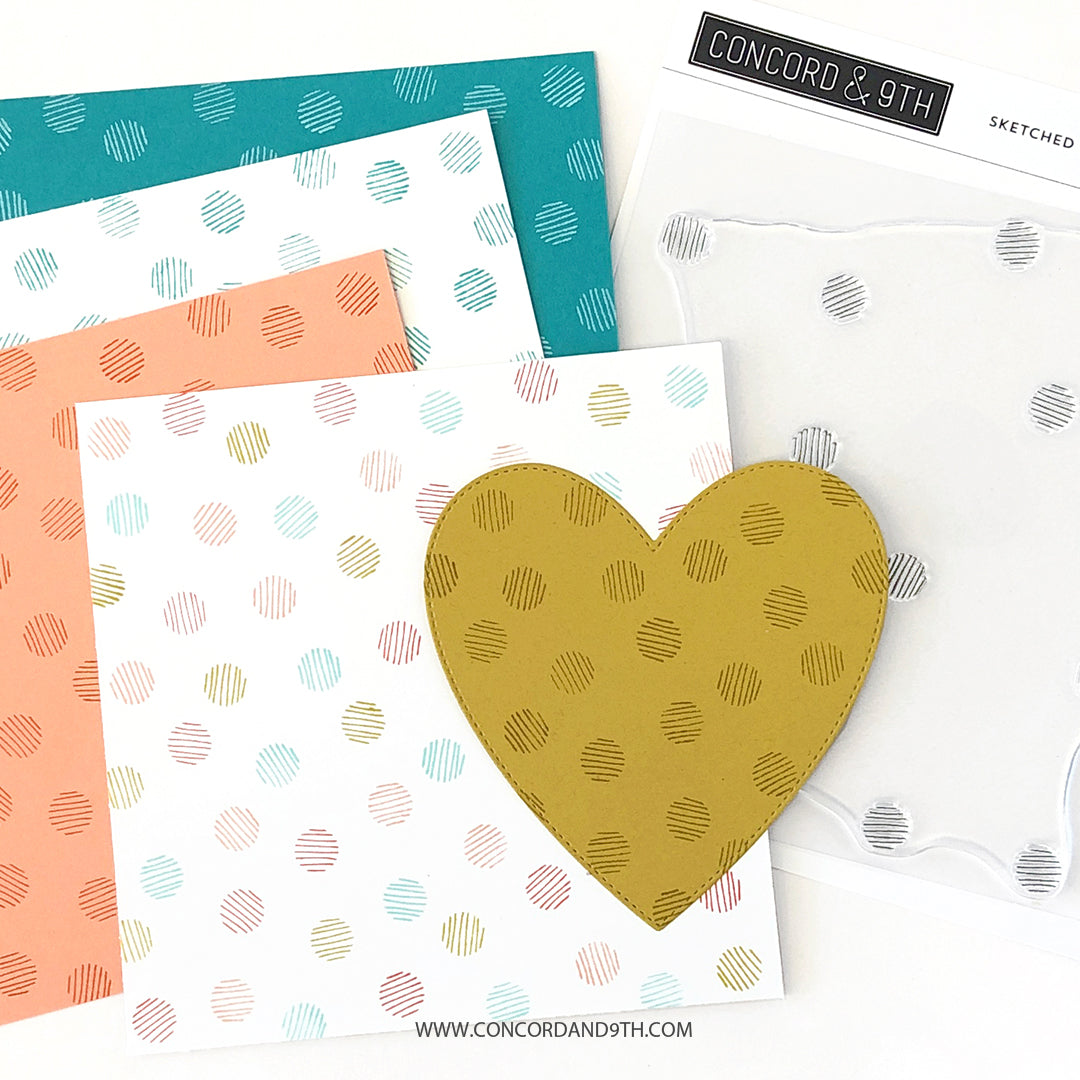 Sketched Dots Turnabout™ Stamp