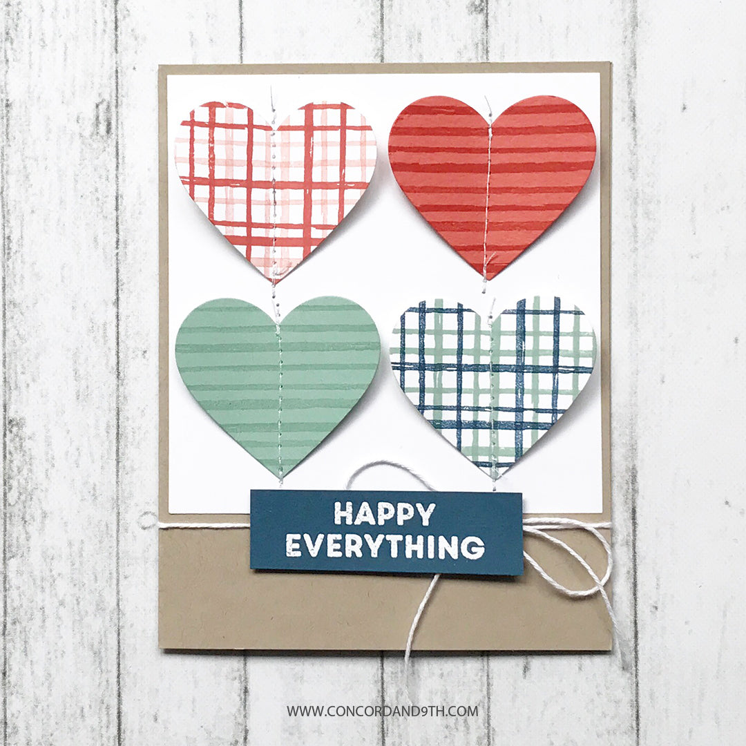 Sello con fondo de rayas esbozadas