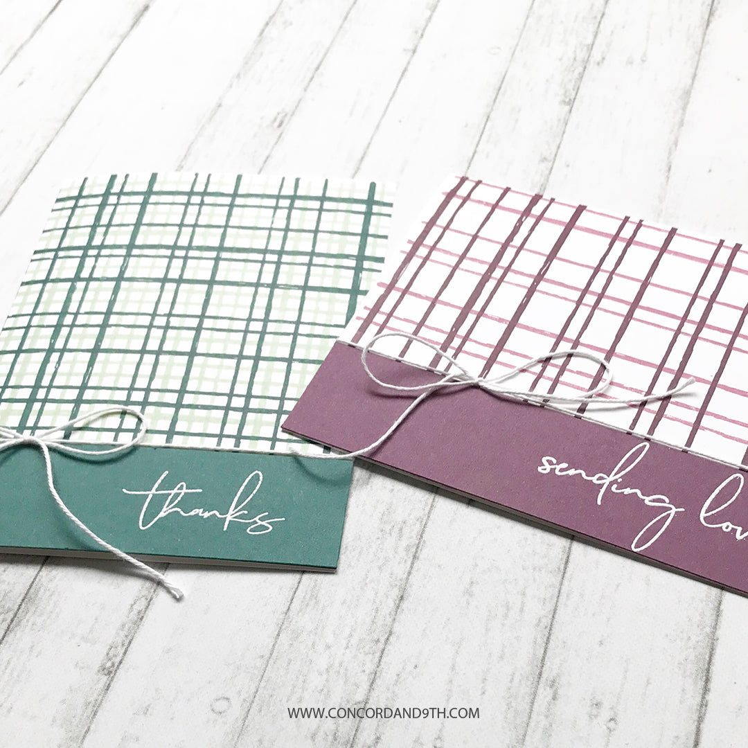 Sello con fondo de rayas esbozadas