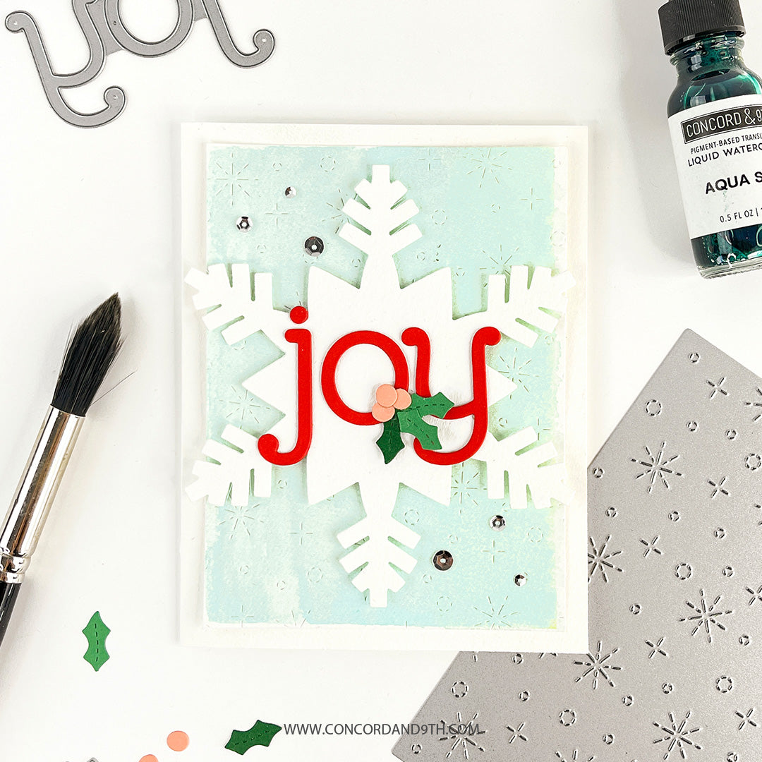 Snowfall Card Front Die